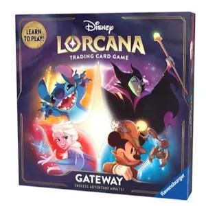 Disney Lorcana TCG Gateway - Boxed Board Game & TCG Aisle Product with Two Decks Game Board Movers Instructions and Special Card Packs