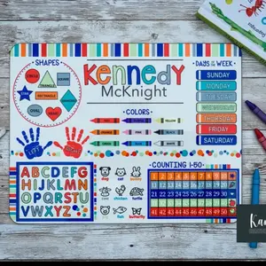 Dry erase learning board