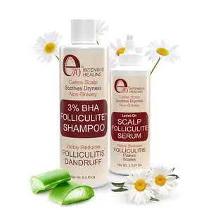 e70 Scalp Care Set with 3% BHA Folliculite Shampoo & Leave-On Scalp Serum - Salicylic Acid, Aloe Vera & Tea Tree Oil for Dry, Itchy Scalp - Clarifying & Moisturizing Scalp Treatment for Men & Women