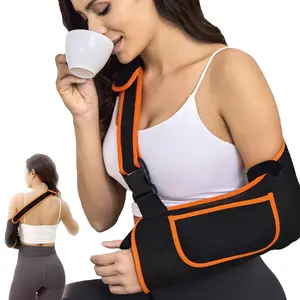 Arm Sling for Women&Men with Enhanced Size Adjustable Sling for Arm Support, Elbow Wrist Left Right Arm Sling with Buckle Design (M)
