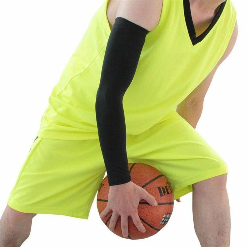 Cooling Arm Sleeves - 5 Pairs Breathable UV Sun Protection Sports Arm Sleeves for Women Men & Youth in Black