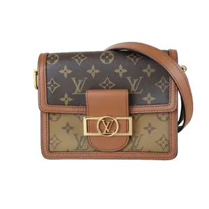 Pre-owned Louis Vuitton Reverse Monogram Canvas Shoulder Bags Dauphine PM Monogram Reverse Canvas Shoulder LOU.B.1145