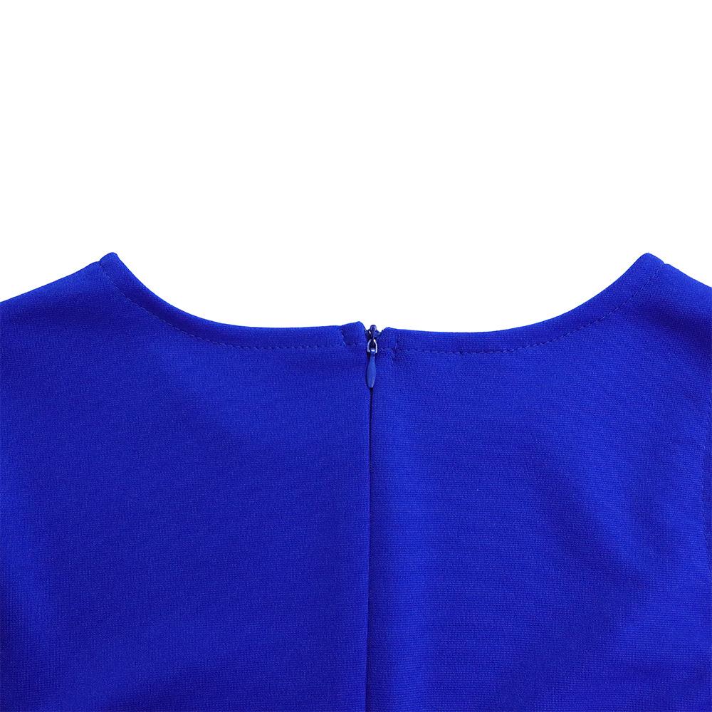 Solid color hip hugging fringe dress