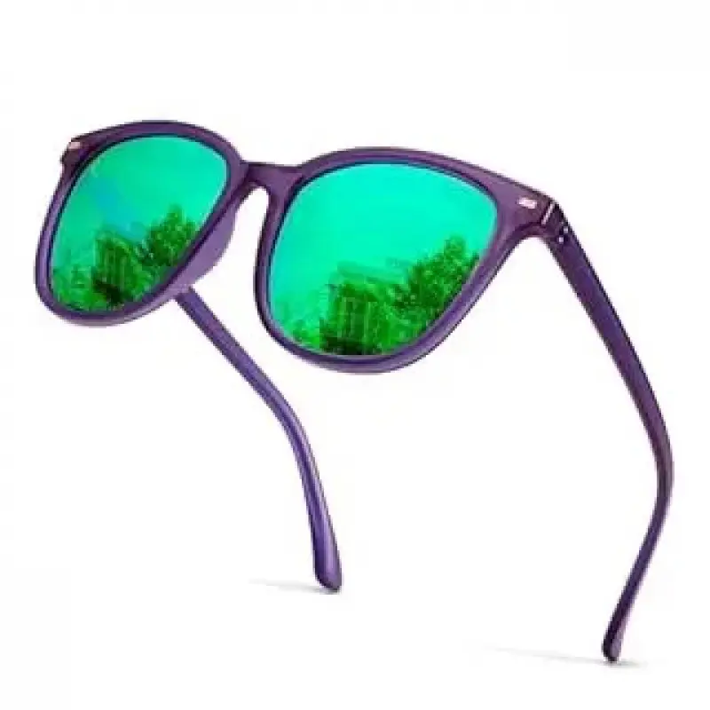 matte purple / green mirror lens 