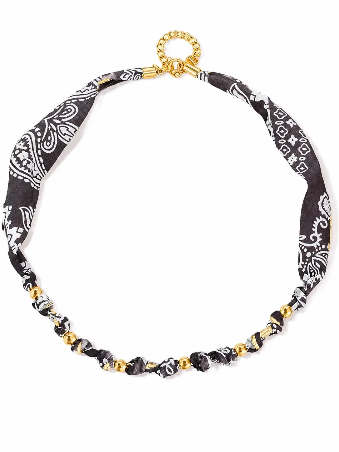 B Bandana Scarf Necklace for Women, Pearl Beaded Choker Necklace, Vintage Paisley Statement Jewelry, European Summer Vacation Accessory, Old Money Quiet Luxury Style, Coastal Cowgirl Fashion Gift for Women, French Girl Outfit Jewelry, Trendy Necklace