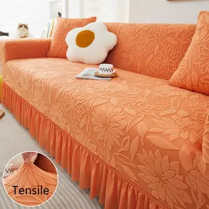 Floral Pattern Sofa Cover, Couch Cover, 1 Count Non-slip Sofa Slipcover, Decorative Sofa Cover, Sofa Protector for Home Living Room, Home Decor