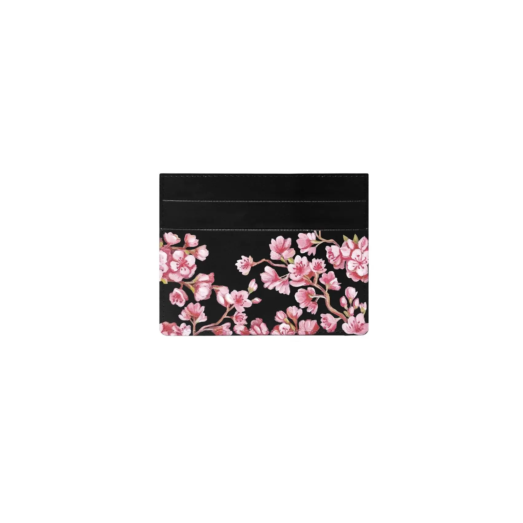 Cherry Blossom Black Cardholder