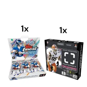 NFL Pick Your Team Card Break #4437 2 Box- (1x) 2025 Topps Finest Hobby Box- 2 Autos, (1x) 2025 Photogenic Hobby Box