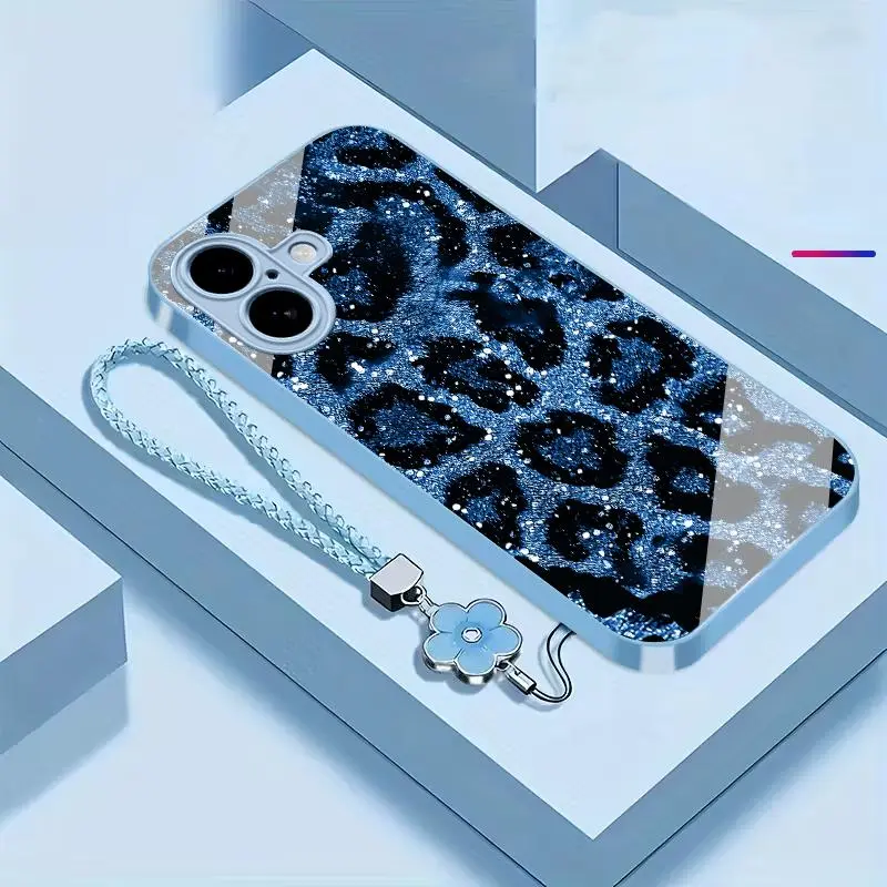 Blue+Four-leaf clover lanyard