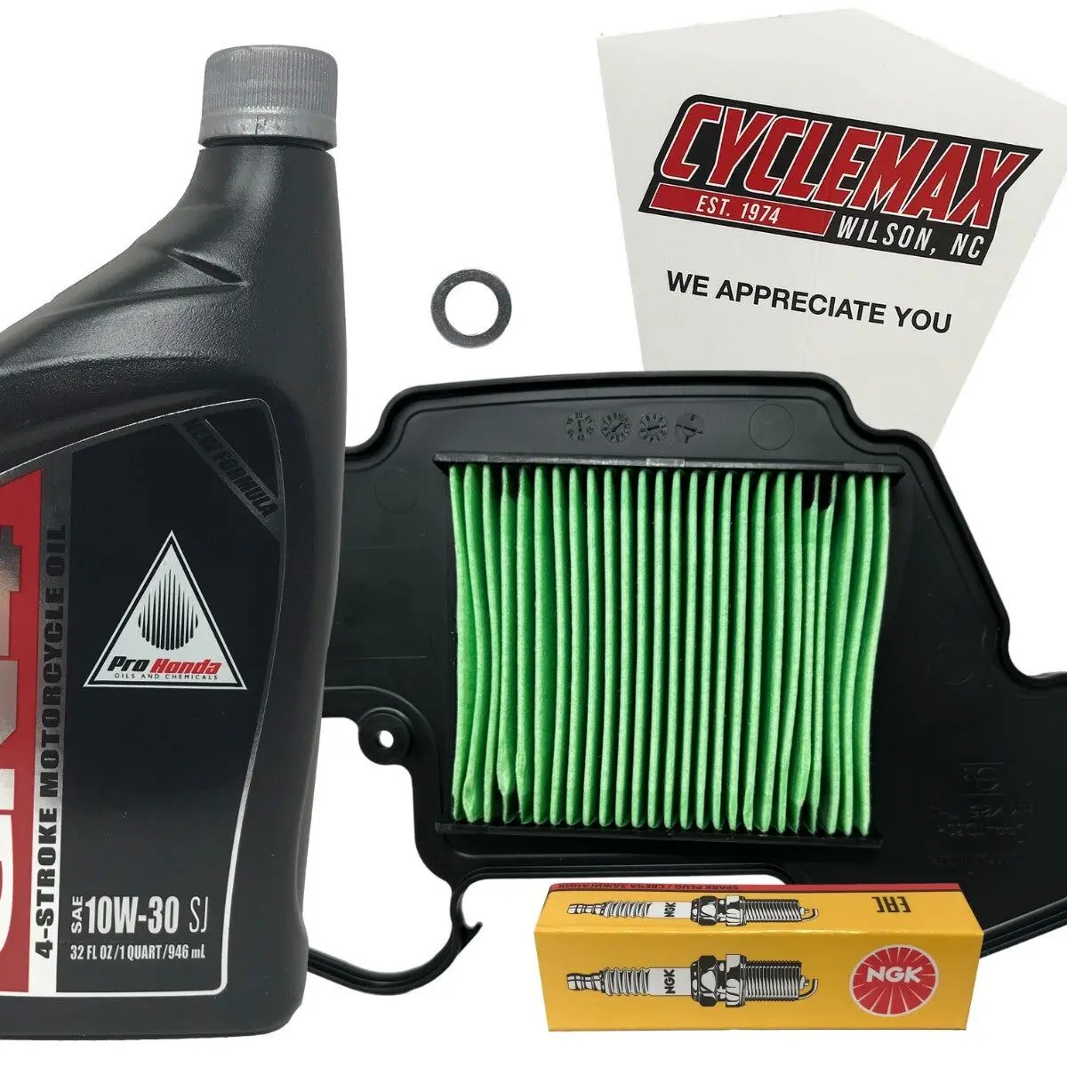 Cyclemax  Tune-Up Kit fits 2014-2020 Honda GROM 125 w Air Filter & Spark Plug