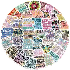 50 Fun Humorous Vinyl Stickers, Matte Self-Adhesive, Perfect for Laptops, Phones, Guitars, Water Bottles, Cars, Tablets, Suitcases, Instruments