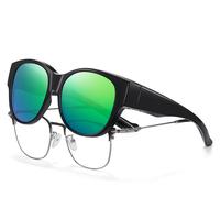 Black Frame Green Lens