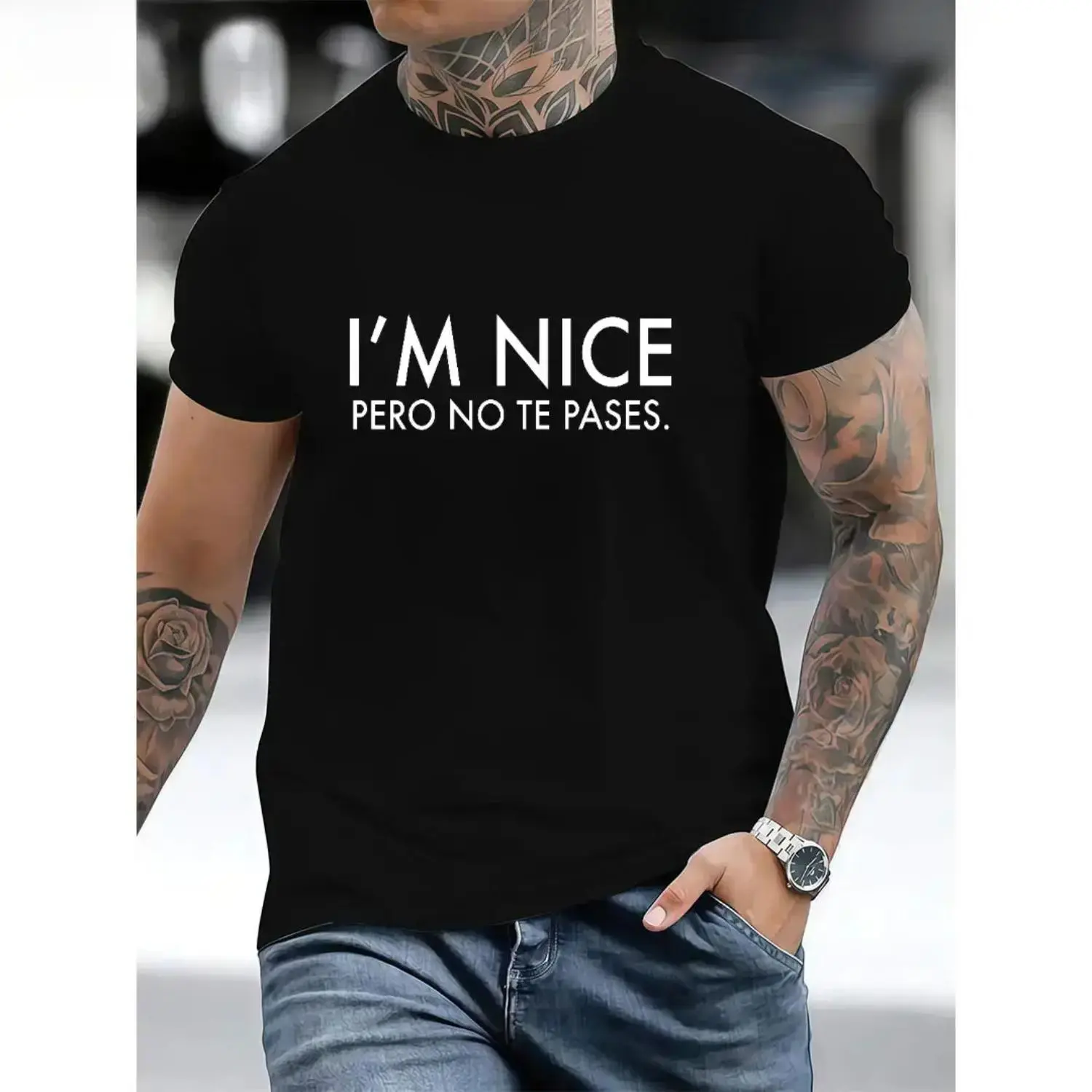 I'm Nice Pero No Te Pases Shirt, Buena T-Shirt, Spanglish Shirts, Mexican American Gifts, Latina shirts, Spanish T-Shirts