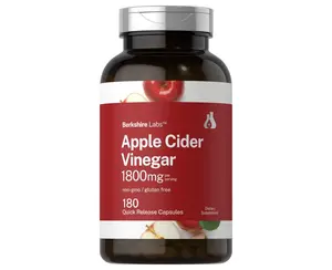 Horbaach Apple Cider Vinegar Capsules | 1800mg | 180 Count | Non-GMO, Gluten-Free Supplement | by Berkshire Labs