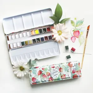 The Ready For Joy Empty Watercolor Palette - Strawberries