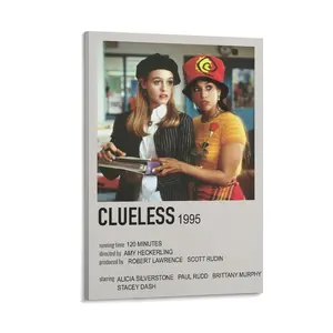 Clueless Poster (21) Canvas Poster Bedroom Decor Sports Landscape Office Room Decor Gift Frames Ornaments Wall Decoration Artistic Photo