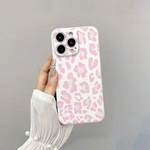 Anti-Drop Leopard Print Tpu Phone Case for iPhone 6/7/8/x/XS/XR/XS Max/11/12/13/14/15/16/17 Pro Max, Perfect Gift for Women and Girls