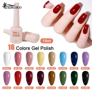TENCOCO Gel Polish -15ml Quick Drying Long Lasting Chip Resistant | Resin Water-Based Formula for Women & Girls