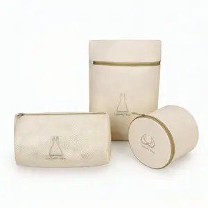 Bra cup protector + large and small laundry bags. Breathable, thickened mesh design, specially designed for machine washing. Effectively prevents deformation, tangling, and snagging. Suitable for delicate items such as underwear, bras, skirts, and pants.