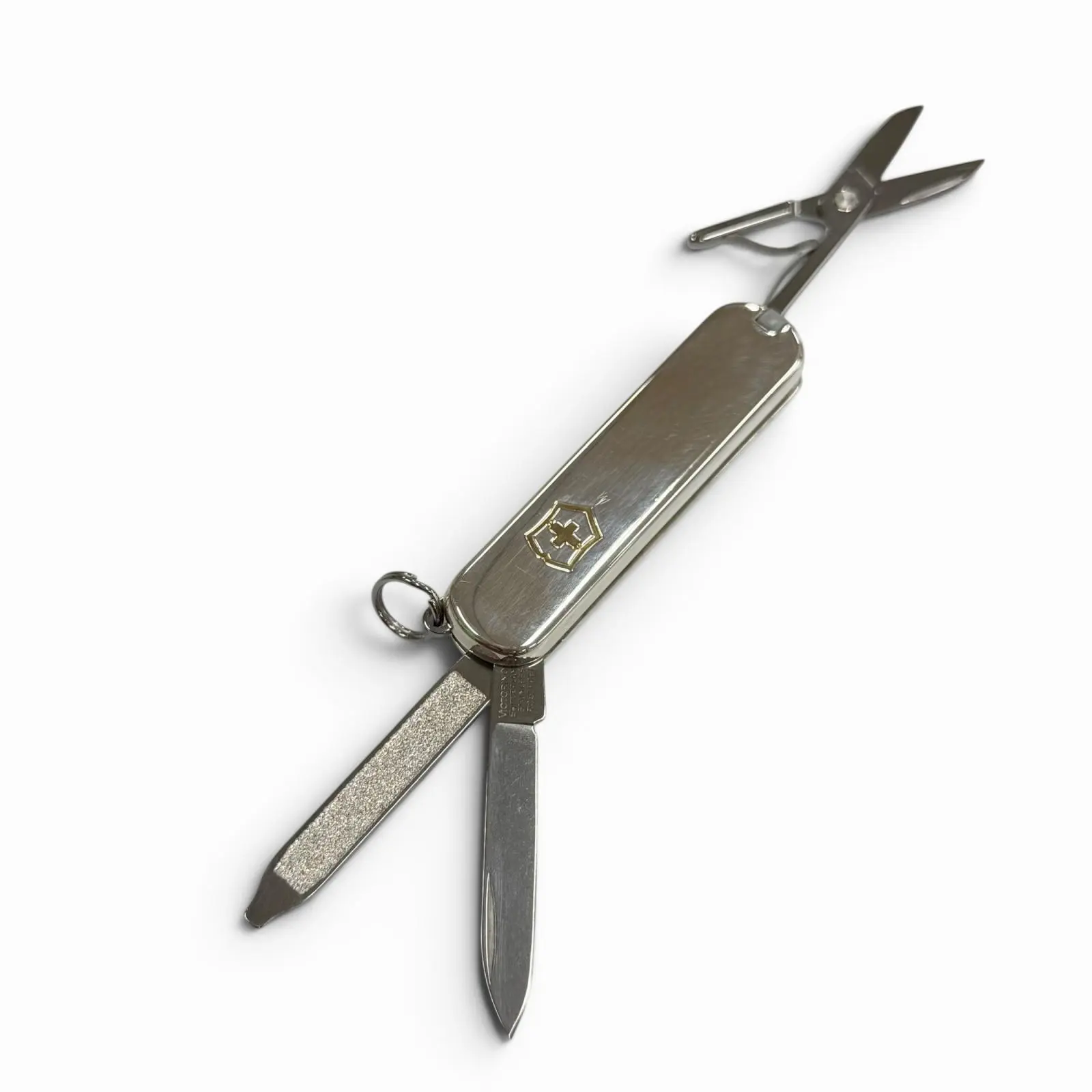 Pre-owned Tiffany & Co. Sterling Silver 925 (Ag925) Small Leather Goods Tiffany＆Co. Victorinox Silver 925 Multi Tool Knife