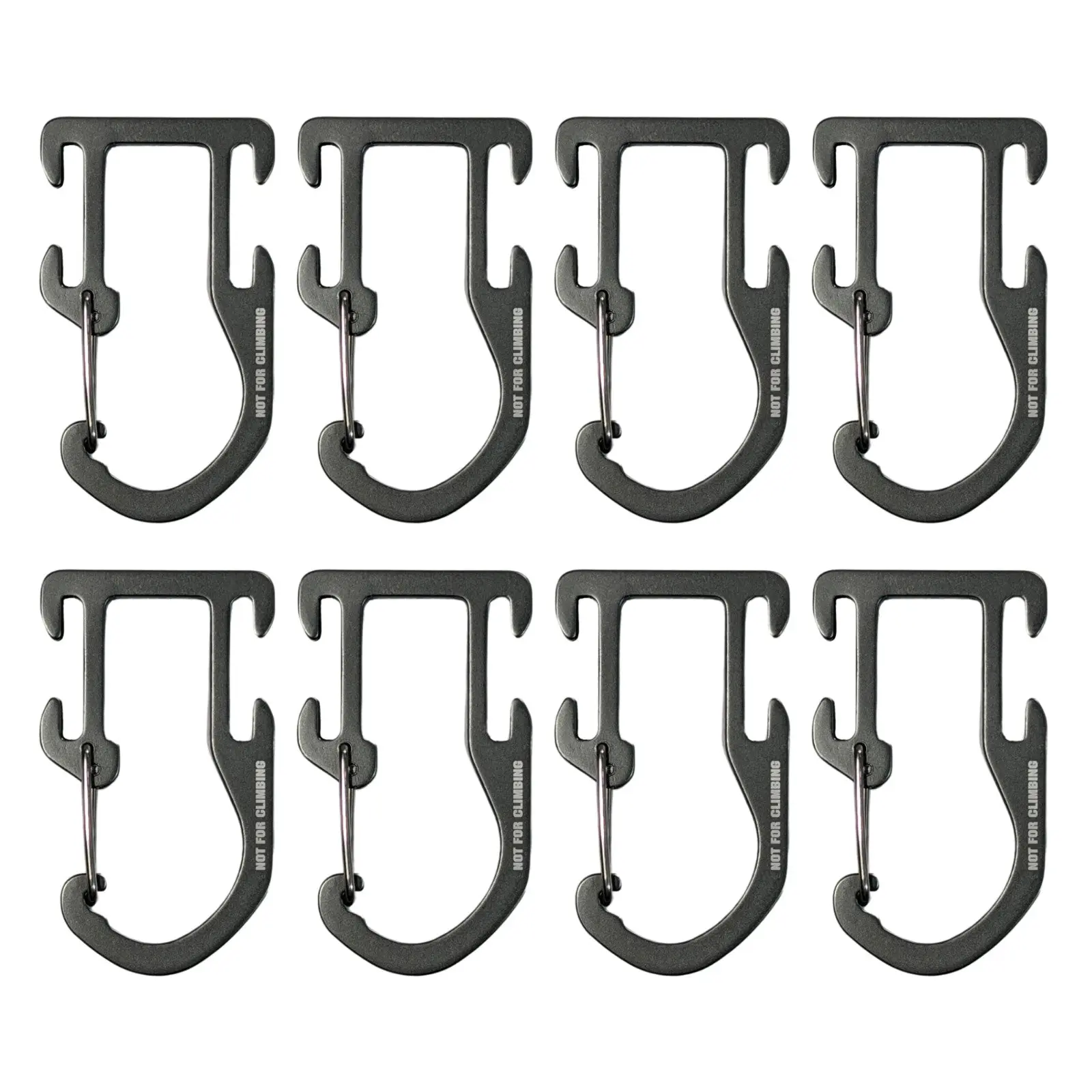 8 Military Molle Webbing Attachment Backpack Vest Gear Snap Clip Hook Keepers