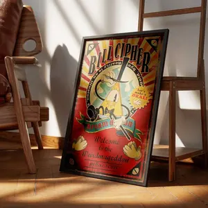 Gravity Falls Poster, Bill Cipher Weirdmageddon Poster, Wall Art, Gifts For Women/Men (Unframed)