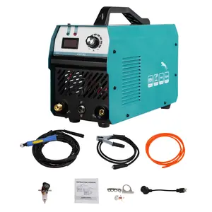 Cut metal cleanly with this 50 Amp pilot arc plasma cutter. Dual voltage 110/220V, IGBT inverter, and built-in air sensor. Cuts through steel without touching the surface. Link in bio.