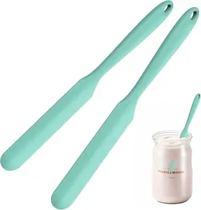 2 count  Jar Spatula,9 Inch Jam Spreader for Peanut Butter,Heat-Resistant -Grade Jar Blender,Kitchen Spatula for Scraping Icing Bread Cream, Jam(Green)