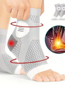 Men's High-Quality Foot Support Socks, Arch and Foot Compression, Open-Toe Design, Breathable, Ideal for Daily Wear and Outdoor Activities