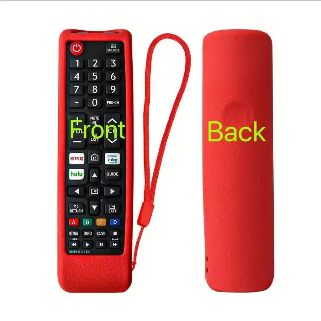 Smart TV Remote Silicone Dustproof Case, Durable Cover, Anti-Drop Detachable Washable Design, with Lanyard, Compatible with Multiple Models, Removable Washable Covers