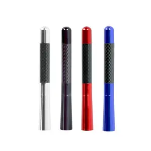 12cm/8cm Roof carbon fiber decorative antenna For Universal Car Radio GPS Stereo MP5 Player Antenna FM/AM Signal Receiving