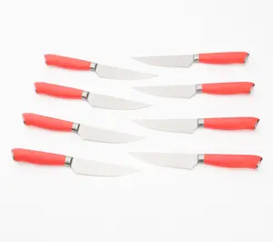 Cook's Essentials 8-Piece Japanese Steel Steak Knife Set