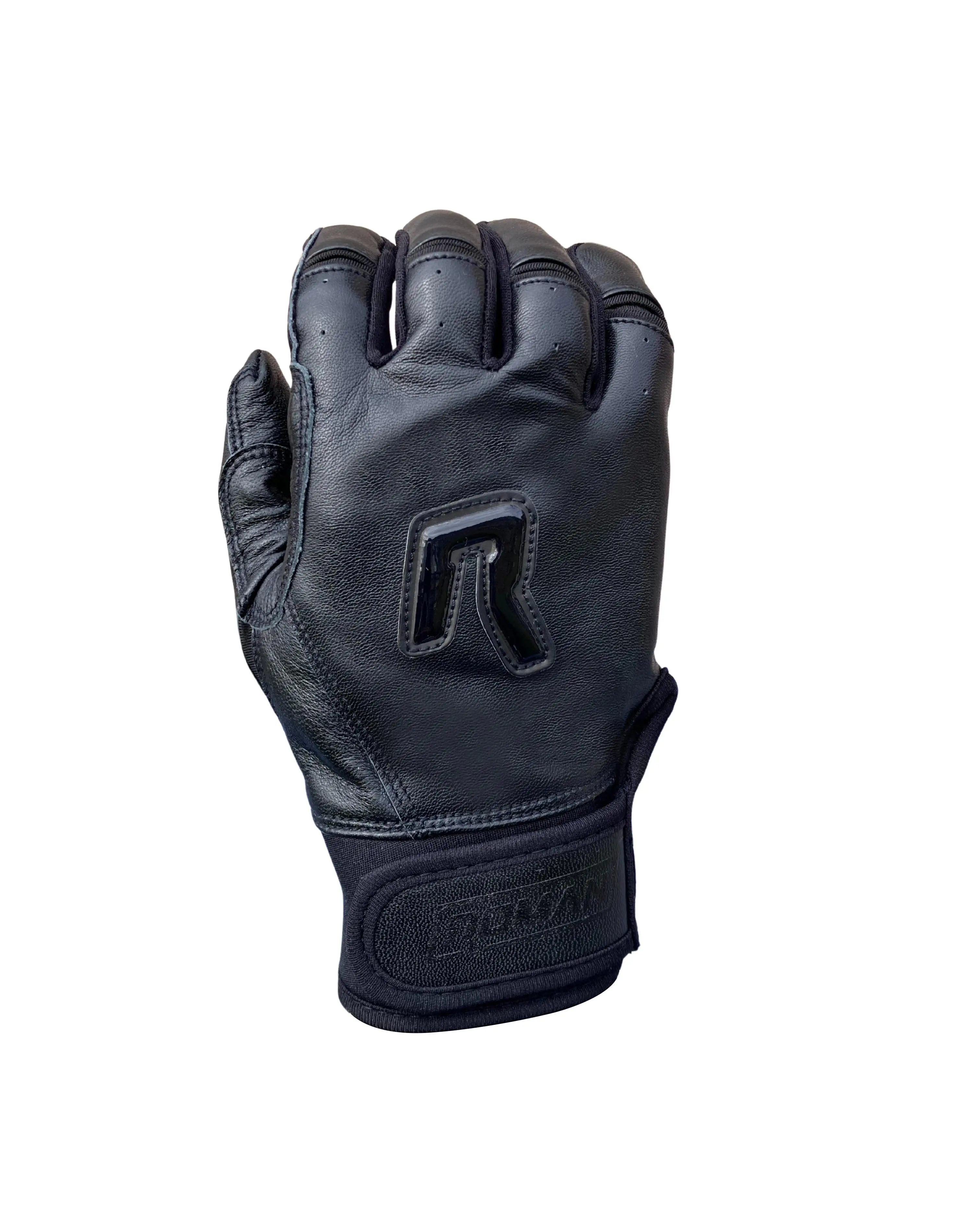 Dingers Series Black Short Cuff Batting Gloves