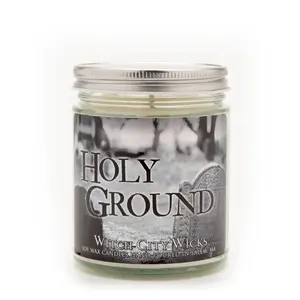 Holy Ground Candle – Earthy, Sacred, and Spellbound 9oz Jar  Hand-Poured 100% Soy Wax Autumn Antique Decor Decoration