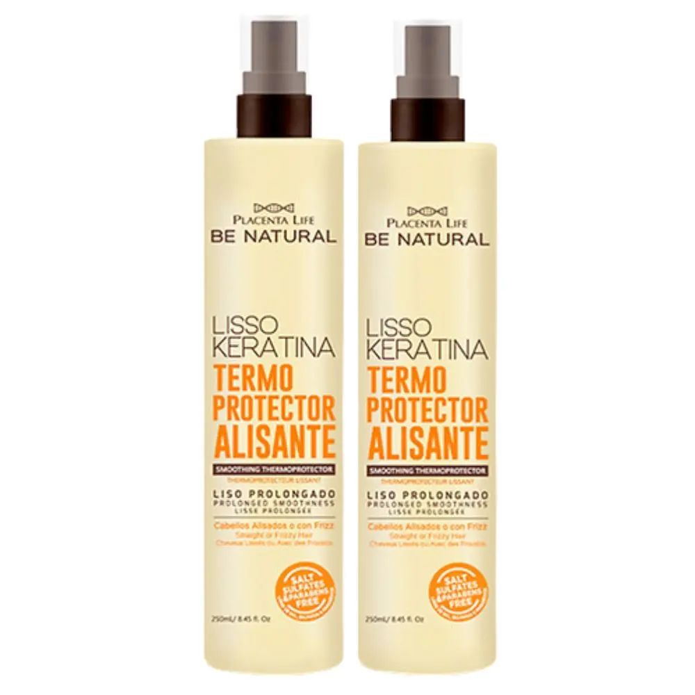Termoprotector Alisante Lisso Keratina Be Natural 250mL (2 Pack) Termoprotector Alisante Lisso Keratina Be Natural 250mL (2 Pack)