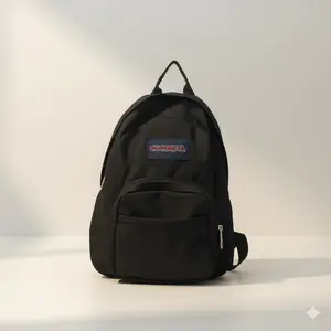 CocoRuta SuperBreak One Backpack - Durable Lightweight Bookbag with 1 Main Compartment & Front Utility Pocket Organizer - Premium Black Backpack for Students & Professionals