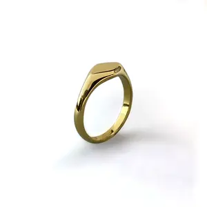Sleek Crest Handmade Ring