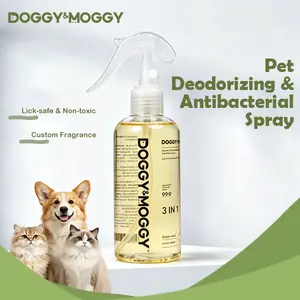 DOGGY&MOGGY Pet Deodorizer Spray - Enzyme-Powered Odor Eliminator for Dogs & Cats, Safe for Pets & Kids, 200ml Natural Deodorizing Spray for Urine, Litter Boxes, Couch & Carpet