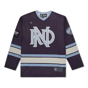 Plum No Days Off Hockey Jersey, Professional Male Baseball Top for Sports & Outdoor Activities