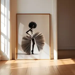 Black Art Woman Reading, African American Art Prints, Black Woman Art Print Prints Black Women, African American Woman Art