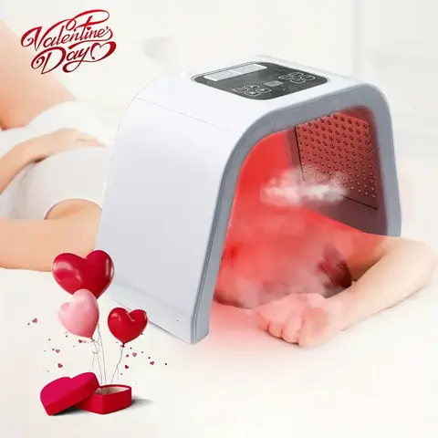 Red Light Therapy Panel Massage Device - At-Home Wellness Solution for Neck Pain & Stress Relief, Infrared Lamp with Detachable Stand for Face+Body Sessions, Self Care Personal Care Appliance Aesthetic skin care devices