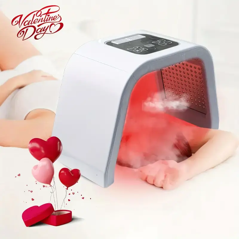 Portable 7-Color LED Bead Light Therapy Device with Touch Control - Red Light Therapy Mask for Facial, Body Skin Care, At-Home Women's Beauty Tool SummerFinds photon rejuvenation,dorm essentials