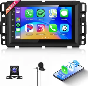 CarpartsX Android 13 Car Stereo for Chevy Silverado, GMC Sierra, Buick Enclave - 7" Touchscreen, CarPlay, Android Auto, GPS, 4GB+64GB, AHD Camera&Mic
