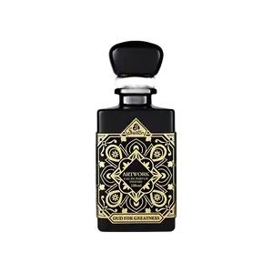 Sellion Artwork Oud for Greatness Eau de Parfum | Saffron Lavender Top, Agarwood (Oud) Patchouli Middle, Musk Base | Intense Woody Oriental Fragrance | Long-Lasting Luxury Fragrance 100ml/3.38oz