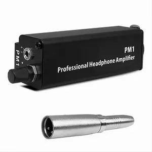 PM1 Professional Metal Headphone Amplifier, XLR to 3.5MM Audio Interface Device, Mini Portable HIFI Connection Accessory for Household Appliances