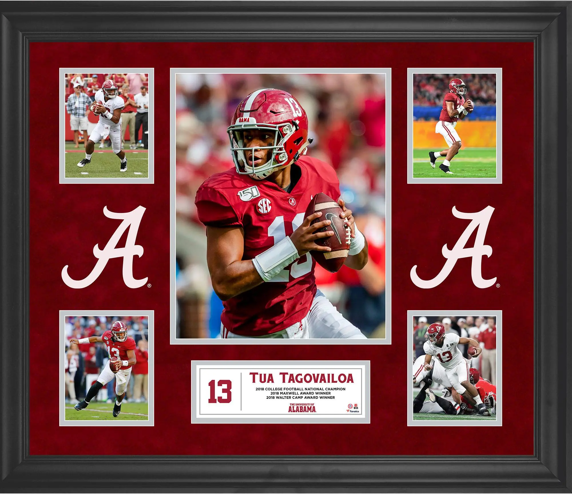 Tua Tagovailoa Alabama Crimson Tide Framed 5-Photo Collage
