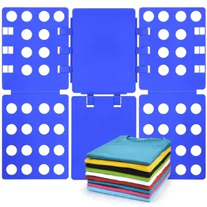 T-shirt folder, clothes folding board, plastic laundry folder, home storage tool suitable for adults and children, blue
