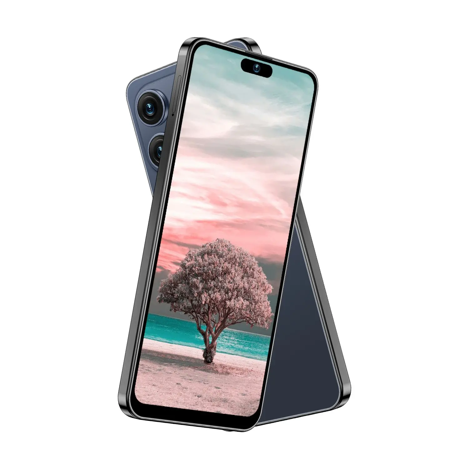 Astarry 17 Pro Max Smartphone 4G Network Dual SIM Dual Standby 4GB+64GB ROM Octa-core Processor 6.93-inch Large Screen Touchscreen Phone 4100mAh Battery Android 10.0 Face Unlock Fingerprint Unlock Android Cell Phone