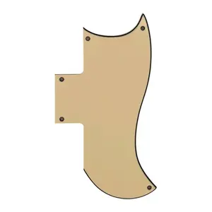 Gibson SG 61' Reissue Half Face Pickguard - 3-Ply Cream