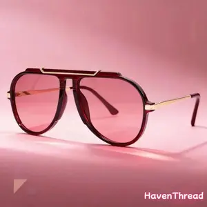 Unisex Square Sunglasses - UV400 Protection, Lightweight Bold Frame, Trendy Street Style Shades for Photography, Driving - Sports & Outdoor Cycling Leisure Equipment for Content Creators